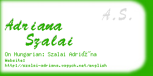 adriana szalai business card
